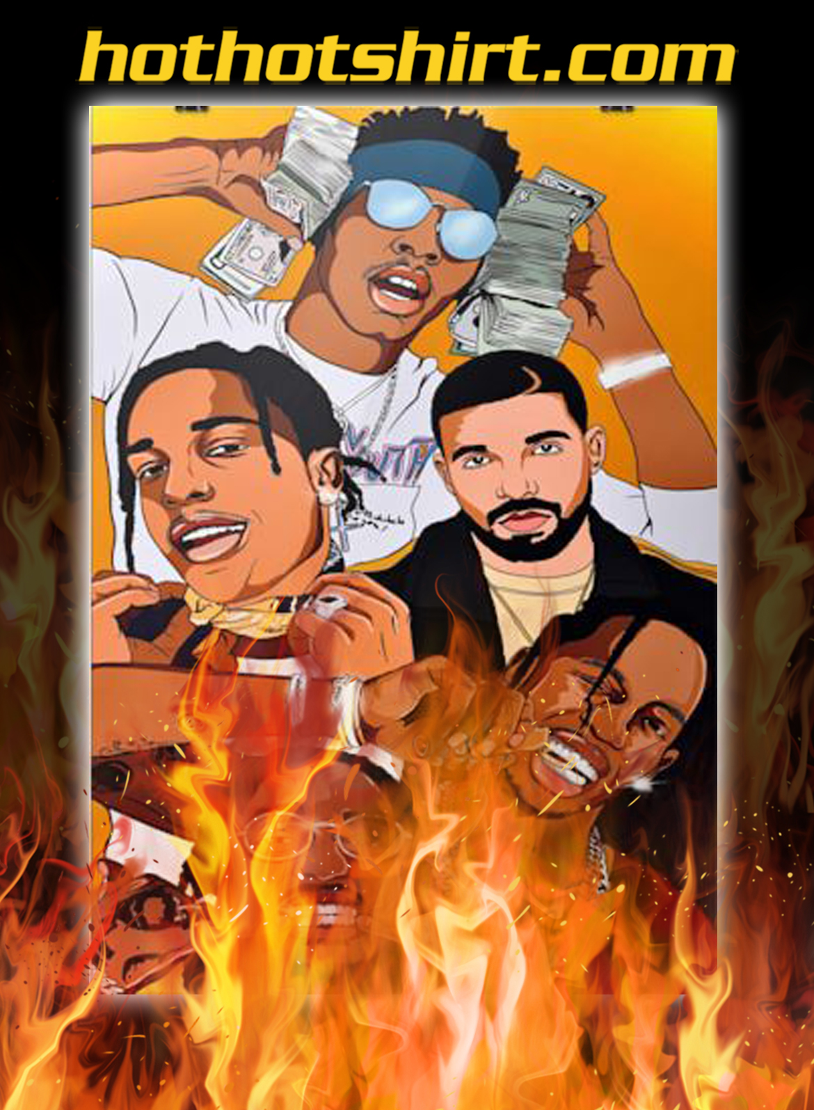 Frameless Music Hip Hop Rappers Poster