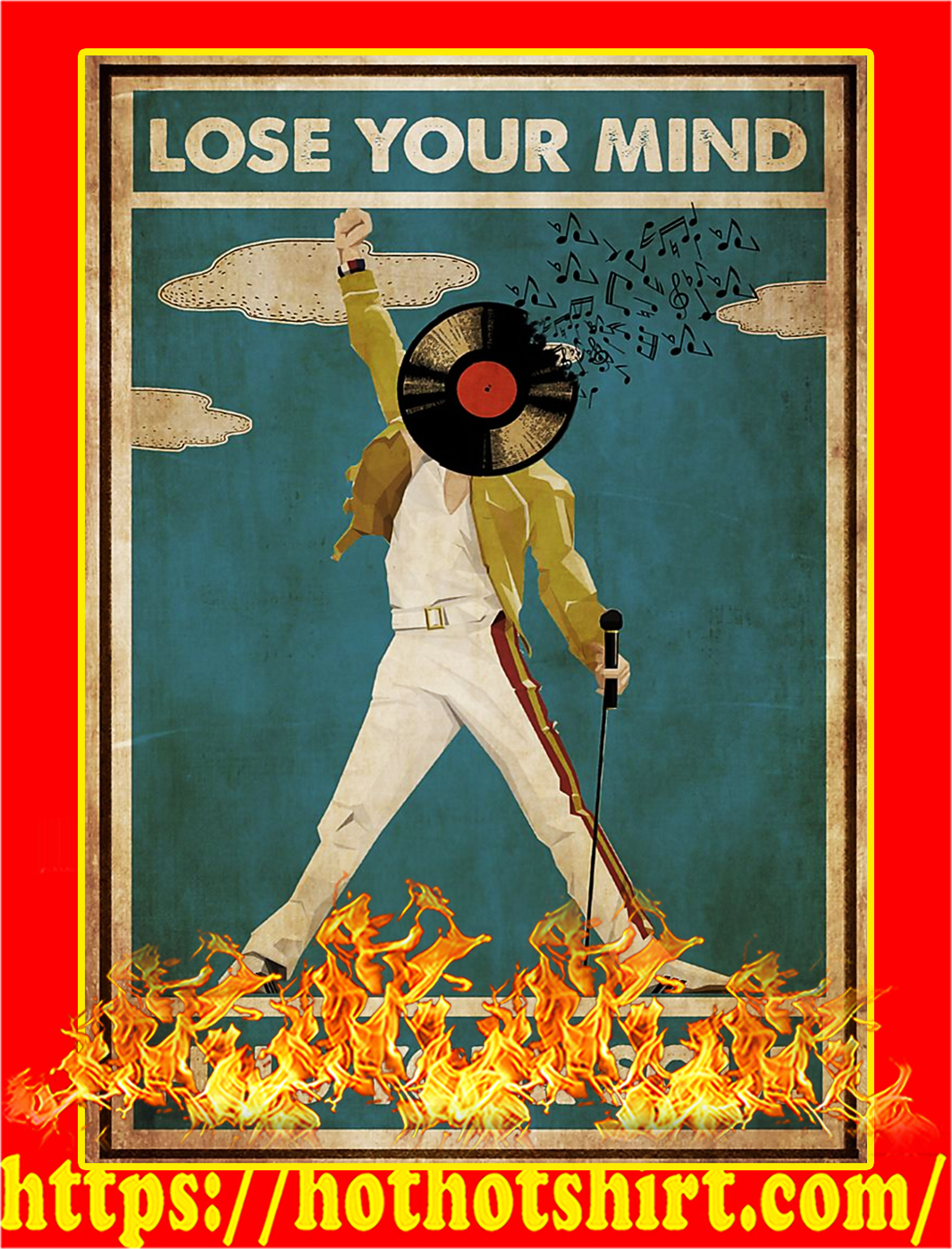 Freddie Mercury lose your mind find your soul poster