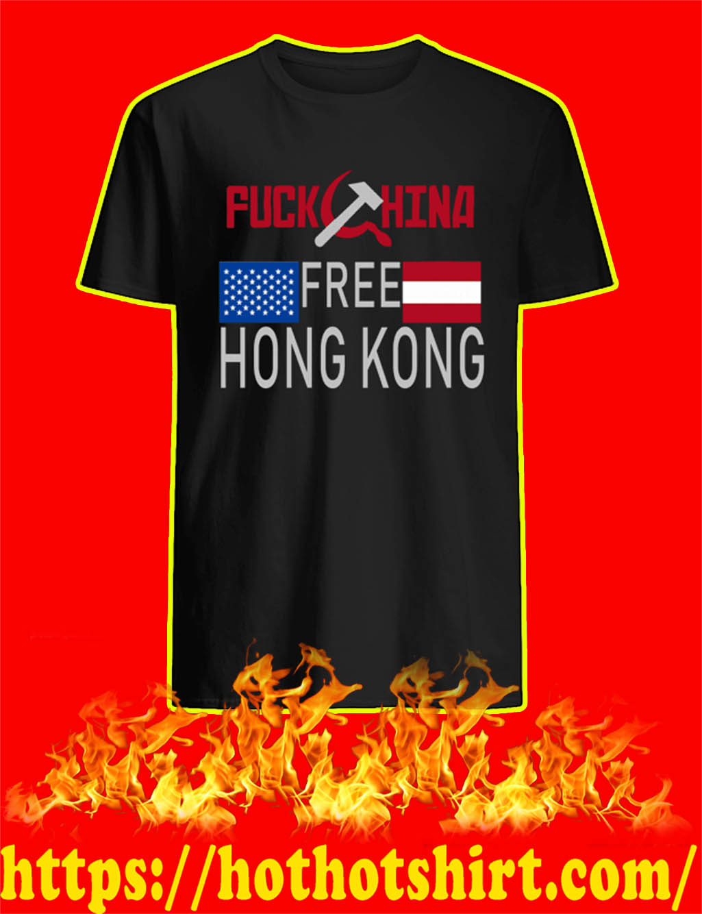 Fuck China Free Hong Kong shirt