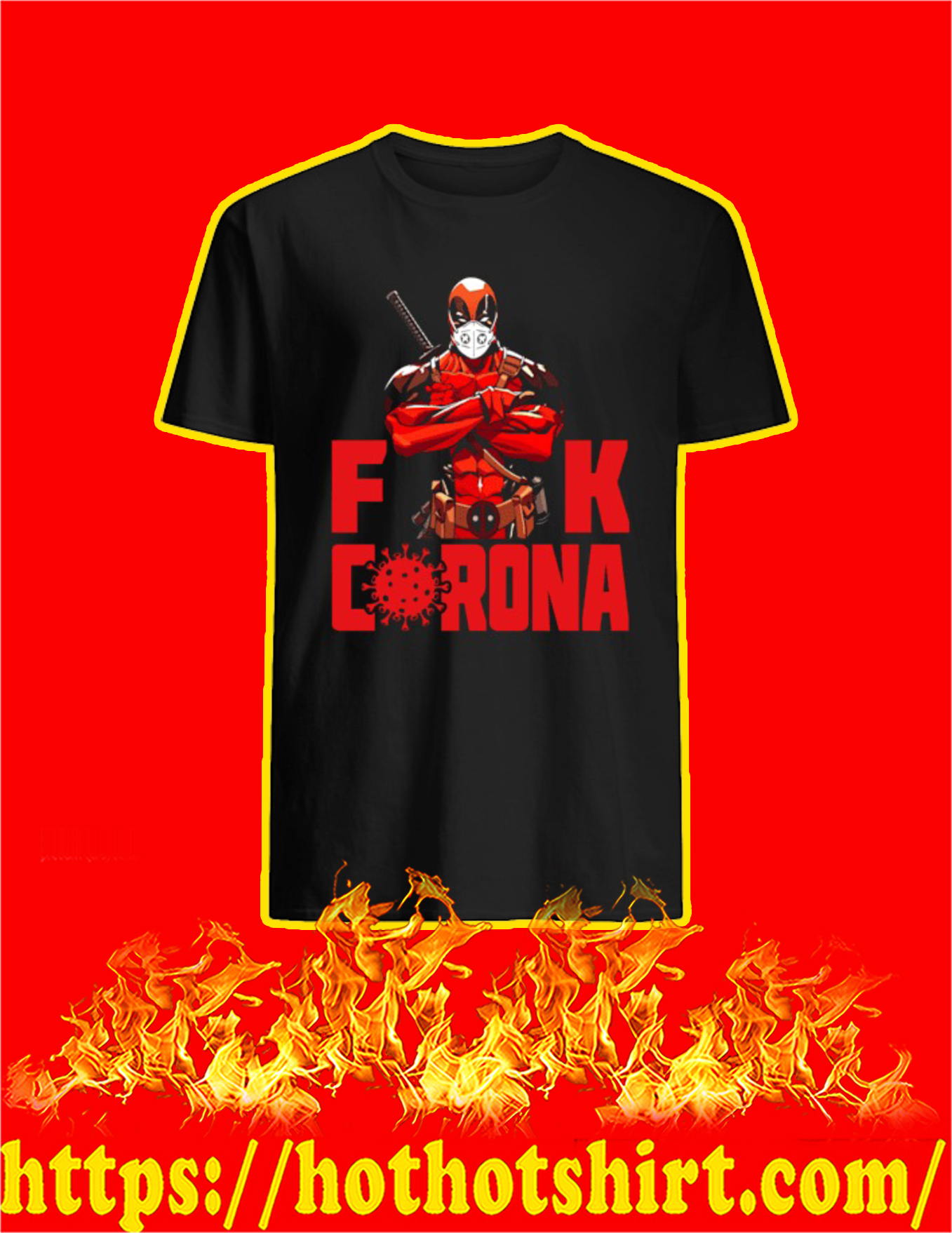 Fuck Corona Deadpool Shirt, Tank Top And Long Sleeved Shirt