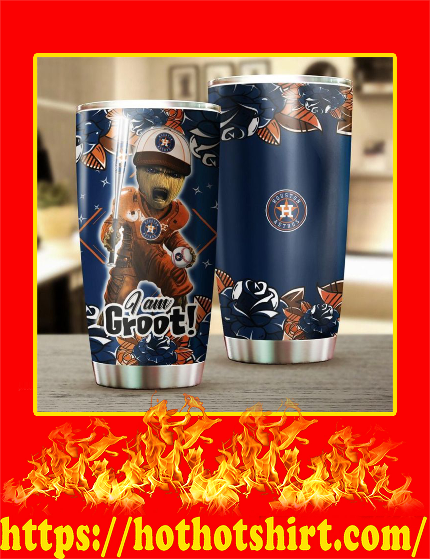 Houston Astros I’m Groot Tumbler