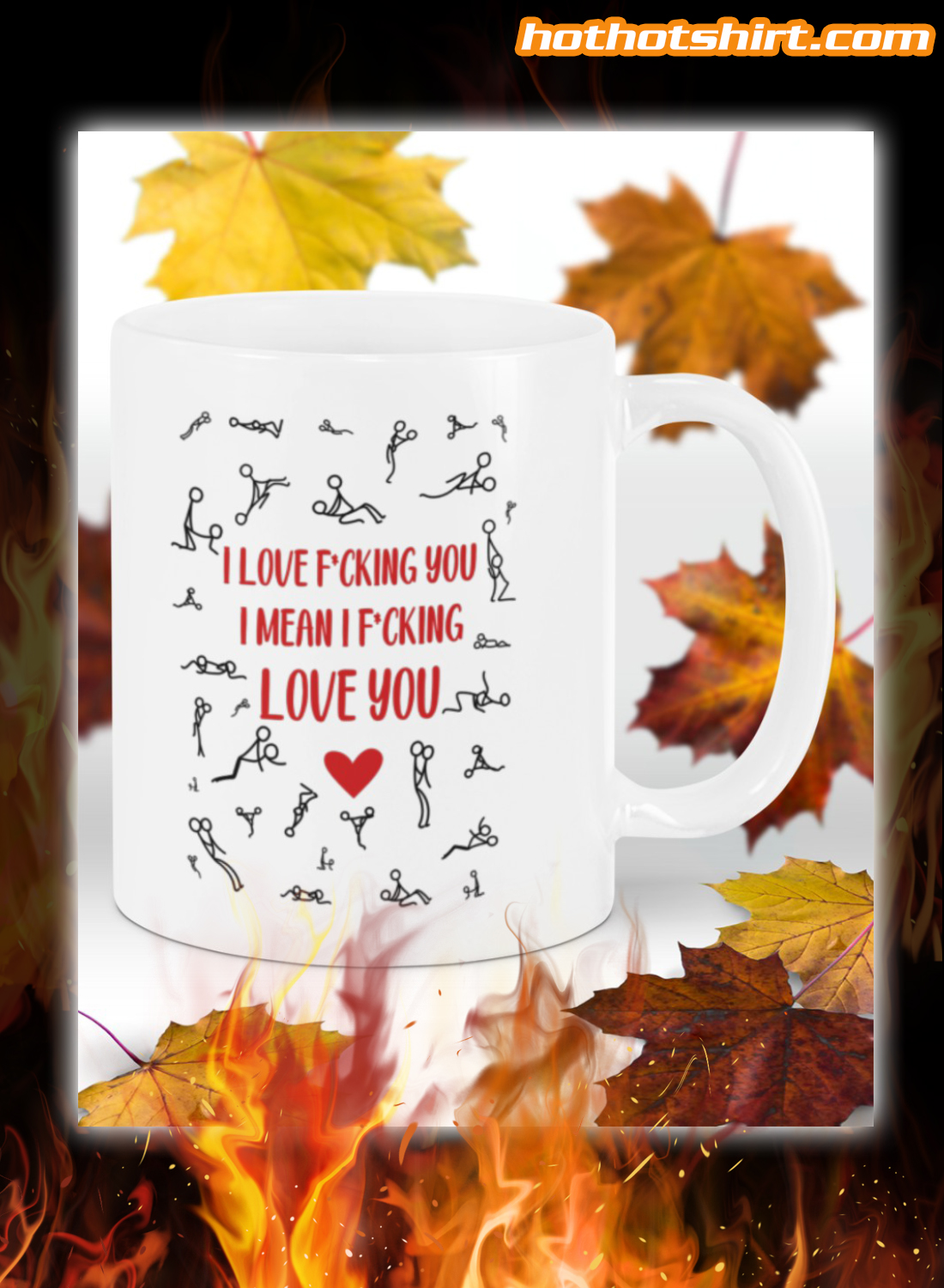 I promise to alway be by your side on under you or on top mug