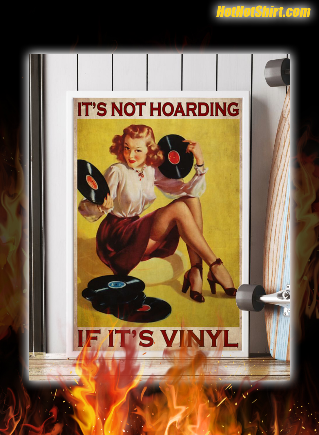 It's Not Hoarding If It's Vinyl Poster