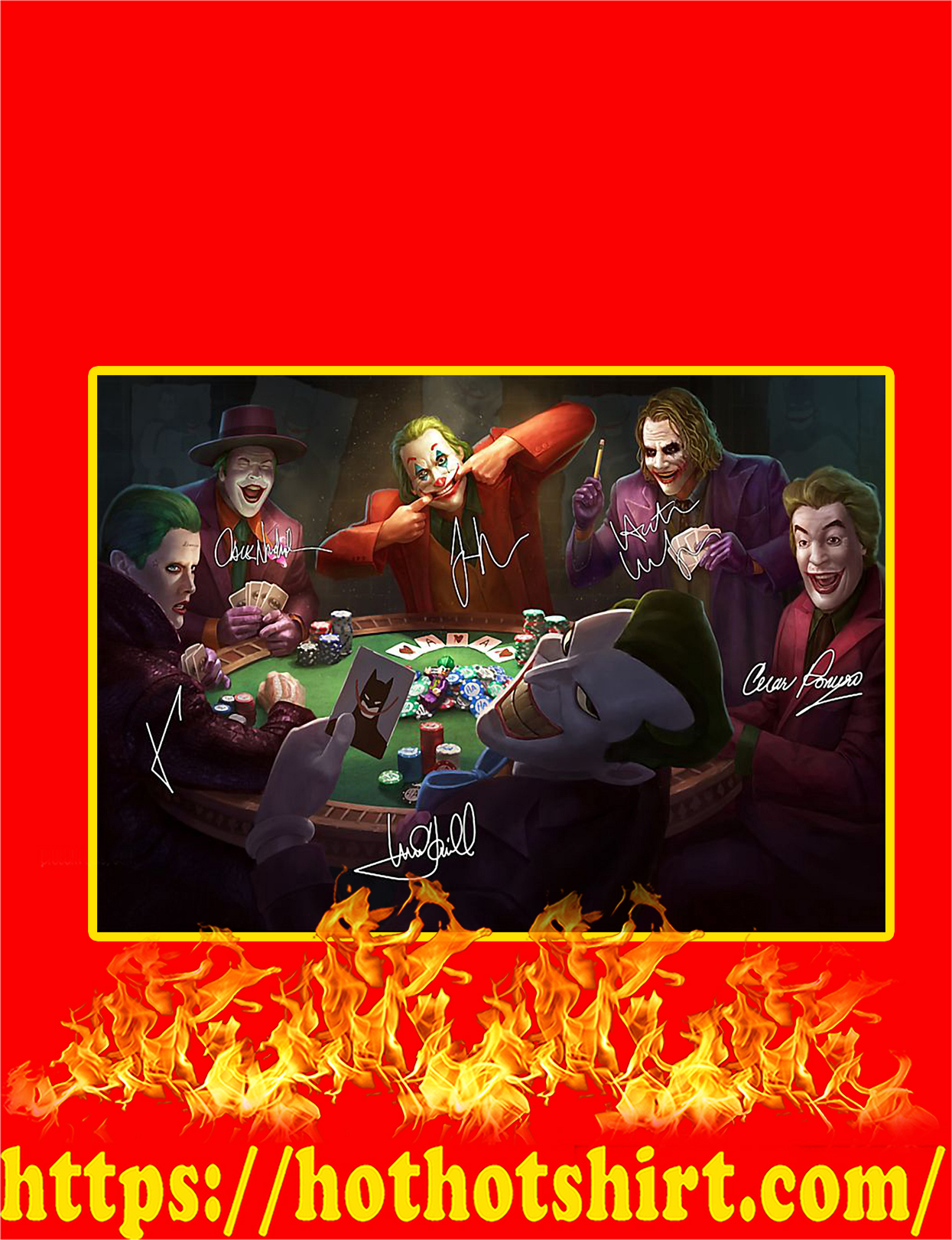Jokers Playing Poker Signature Poster