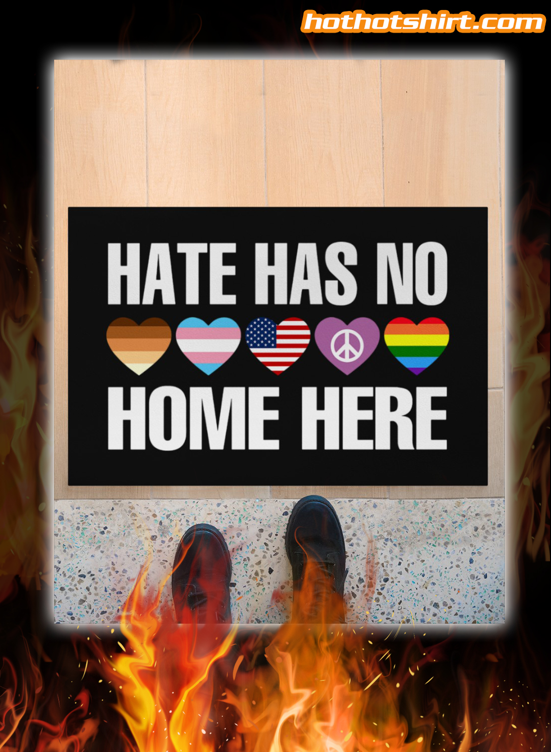 LGBT Hate Has No Home Here Doormat