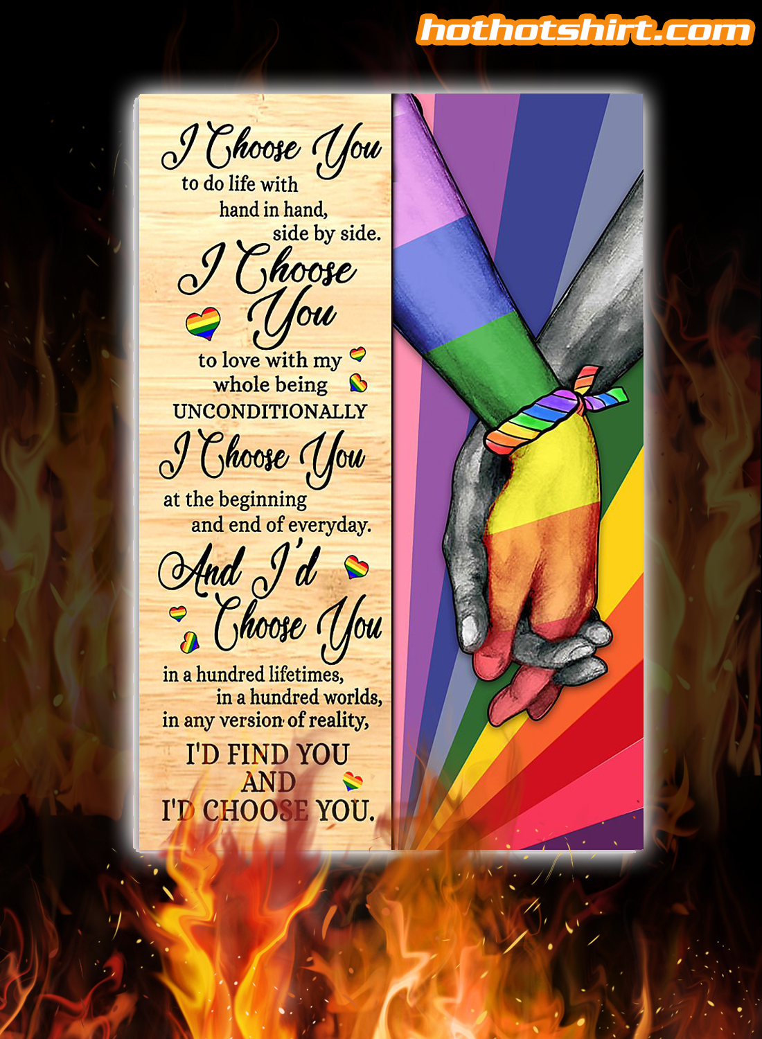 LGBT I Choose You Poster Vertical Poster