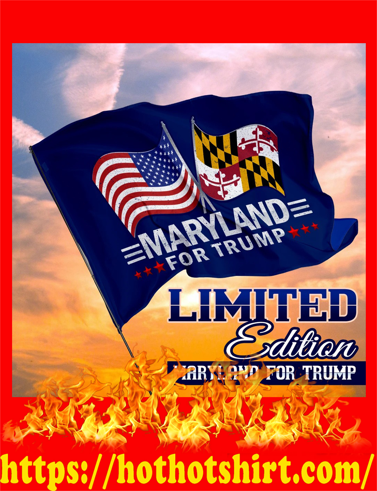 Maryland for trump flag