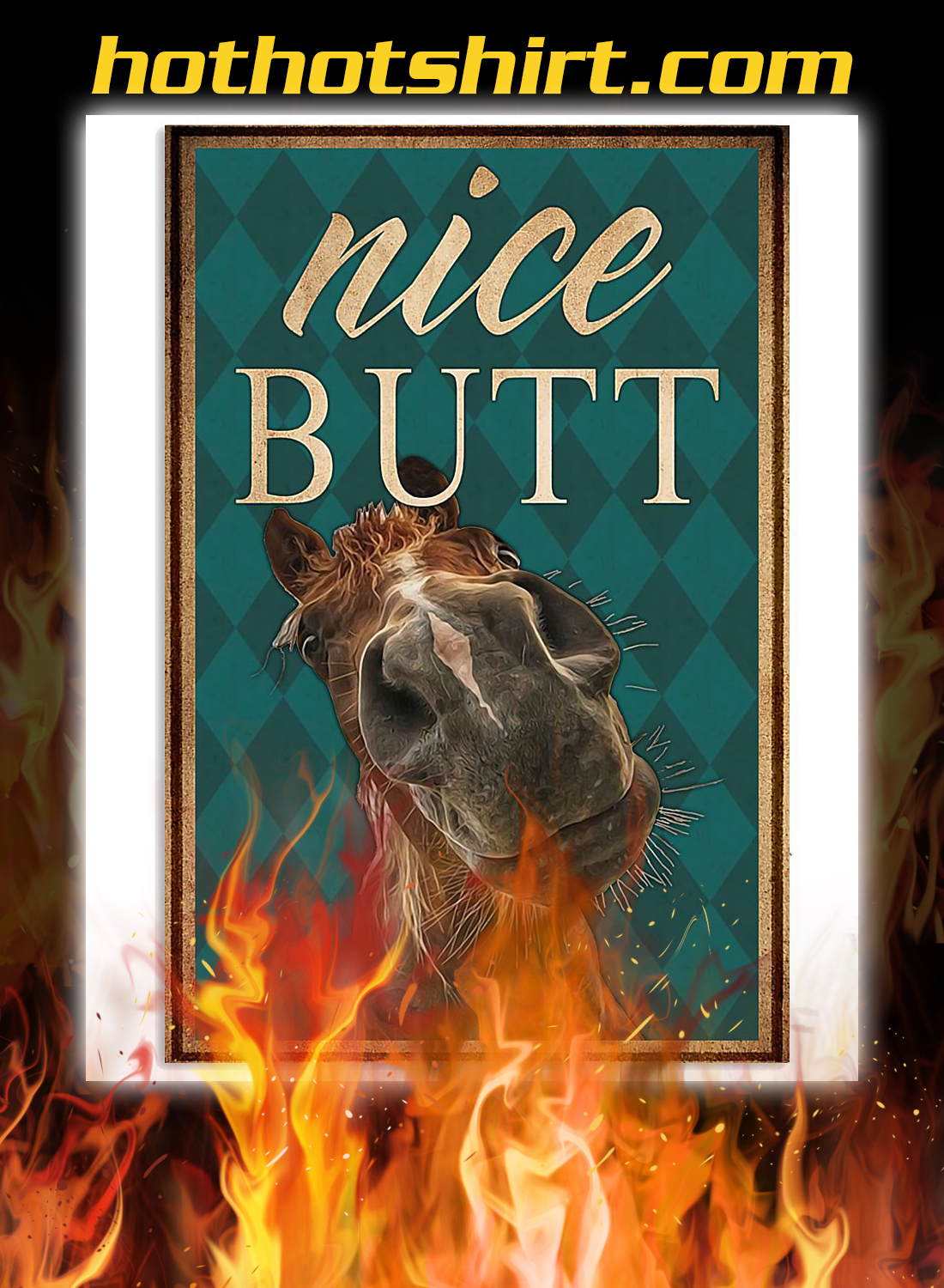 Nice butt horse poster