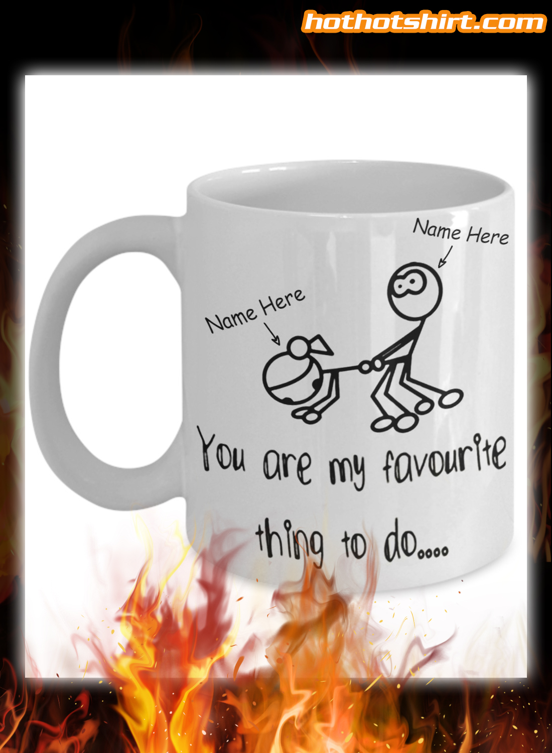Personalized You Are My Favourite Thing To Do Mug