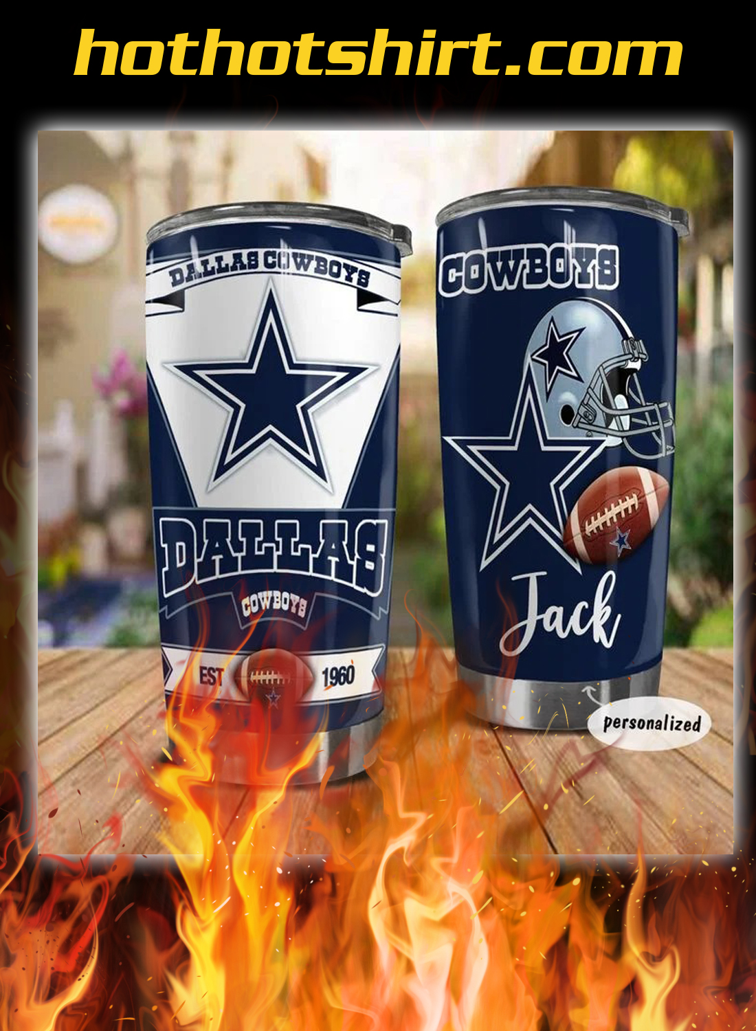 Cowboys Custom Tumbler Beautiful Personalized Dallas Cowboys Gifts For Men  - Personalized Gifts: Family, Sports, Occasions, Trending