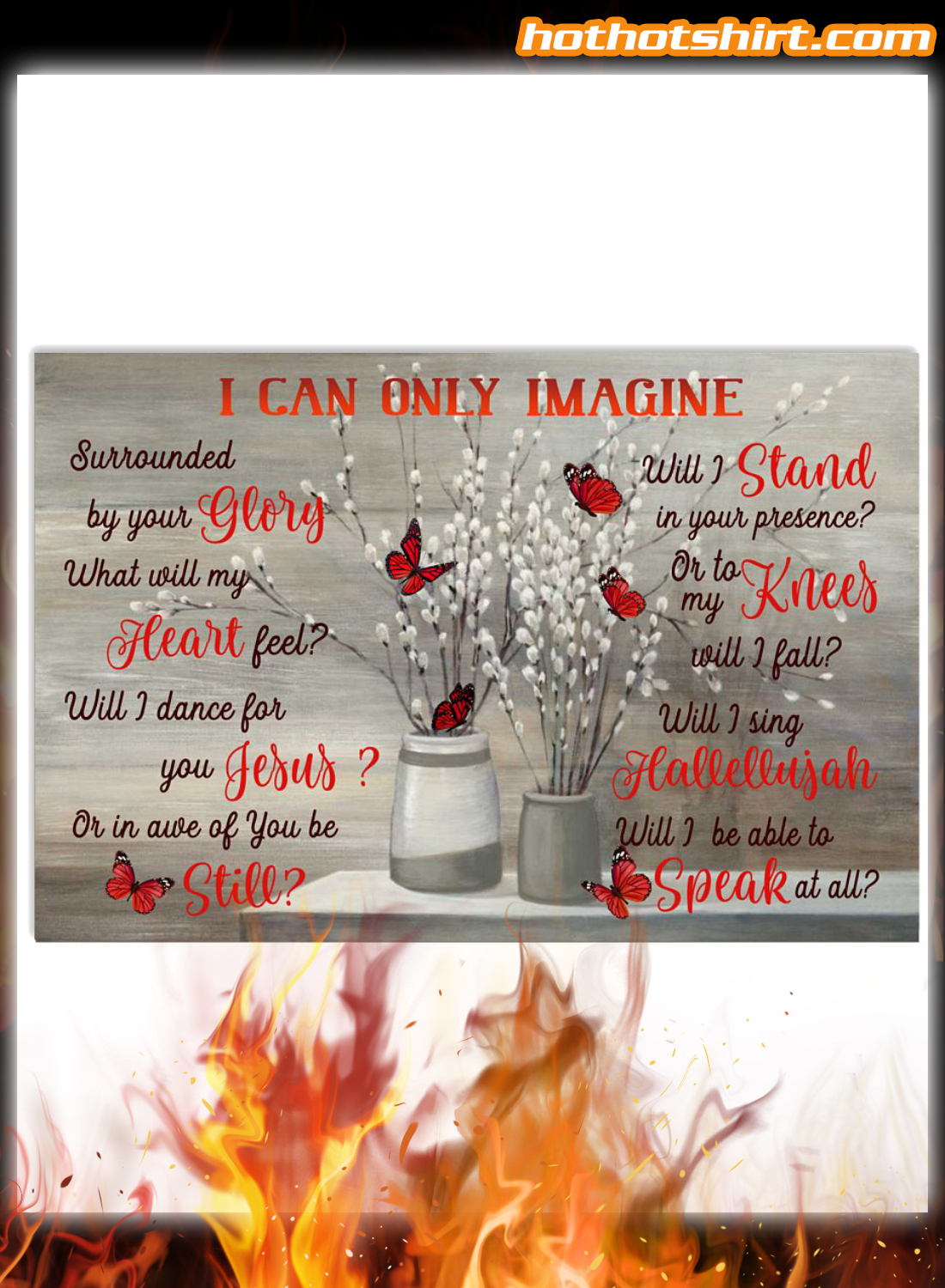 Red Butterfly i can only imagine poster