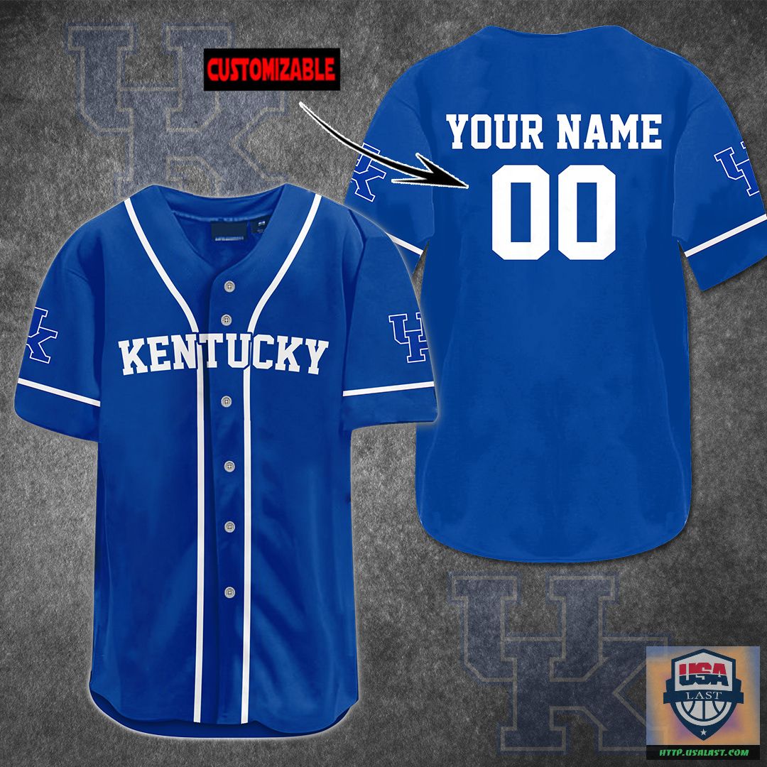 (Big Sale) Kentucky Wildcats Men’s Basketball Personalized Baseball Jersey