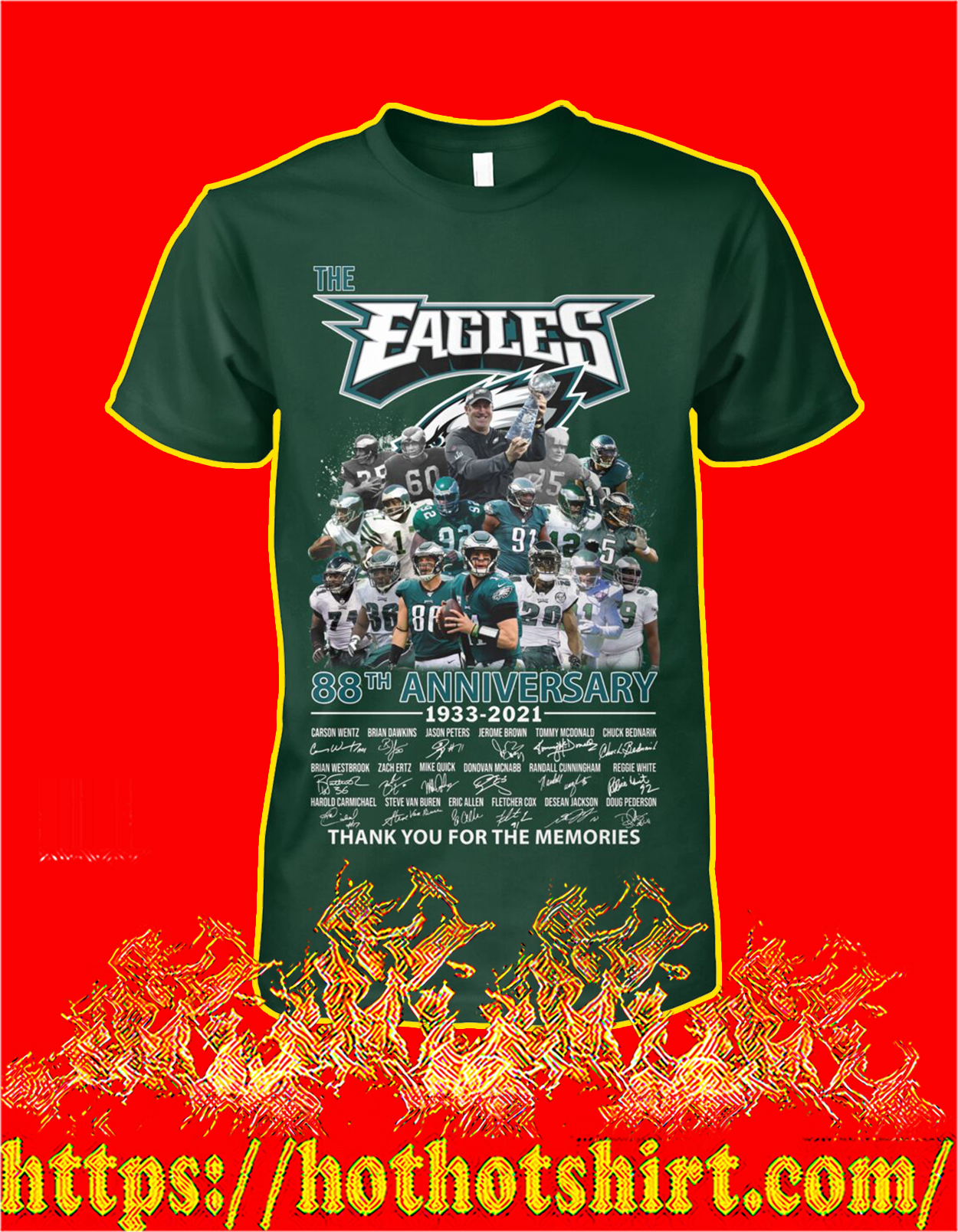 The eagles 88th anniversary thank you for the memories shirt, hoodie and sweatshirt