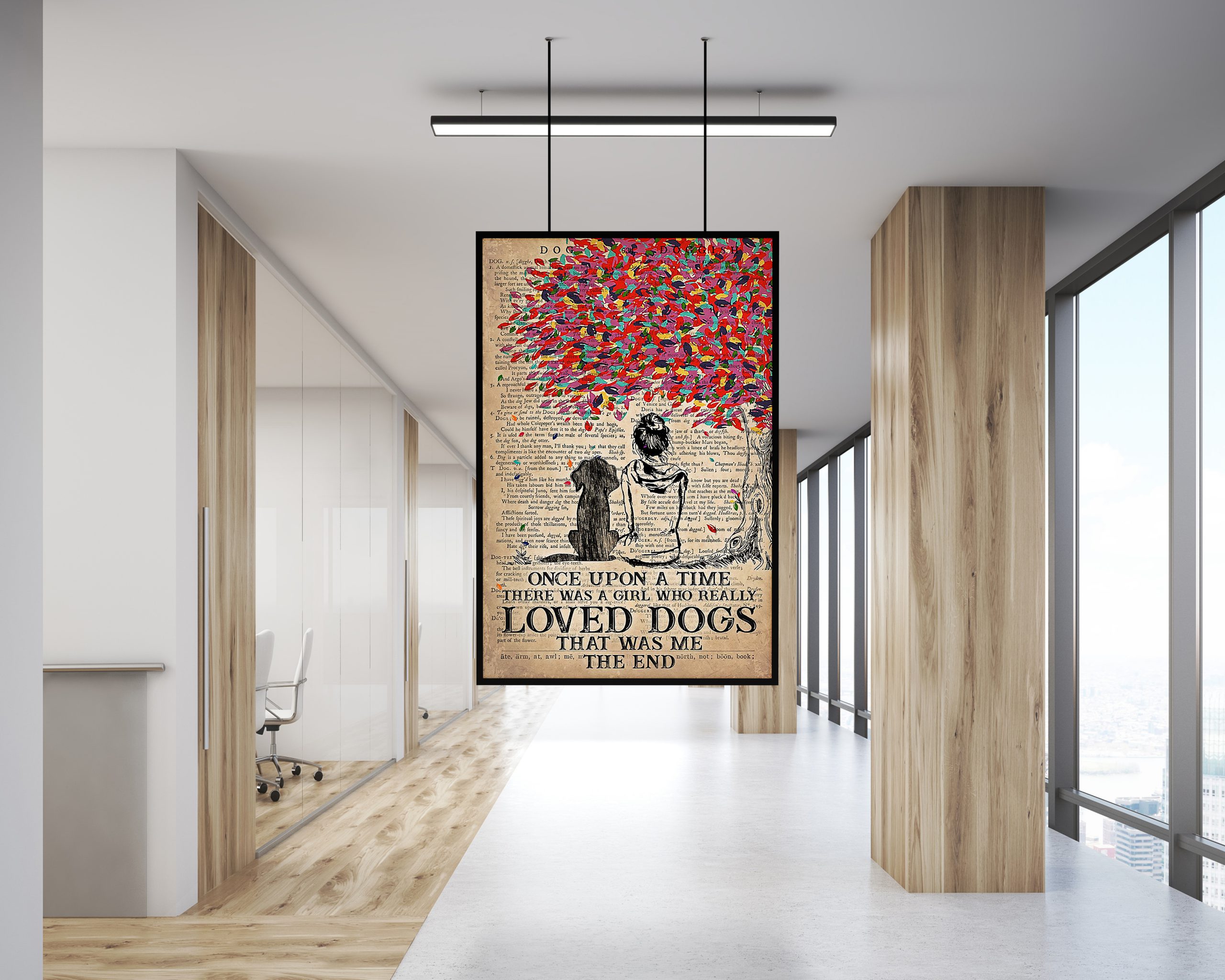 There was a girl who really loved dogs that was me the end canvas poster