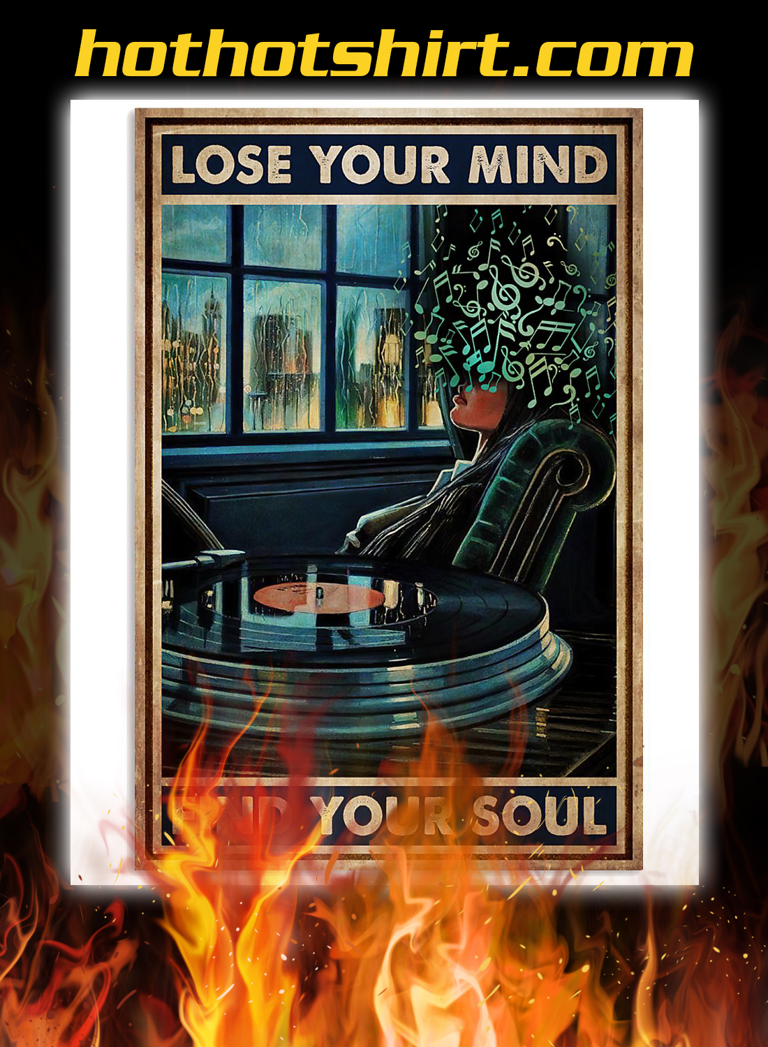 Vinyl lose your mind find your soul poster