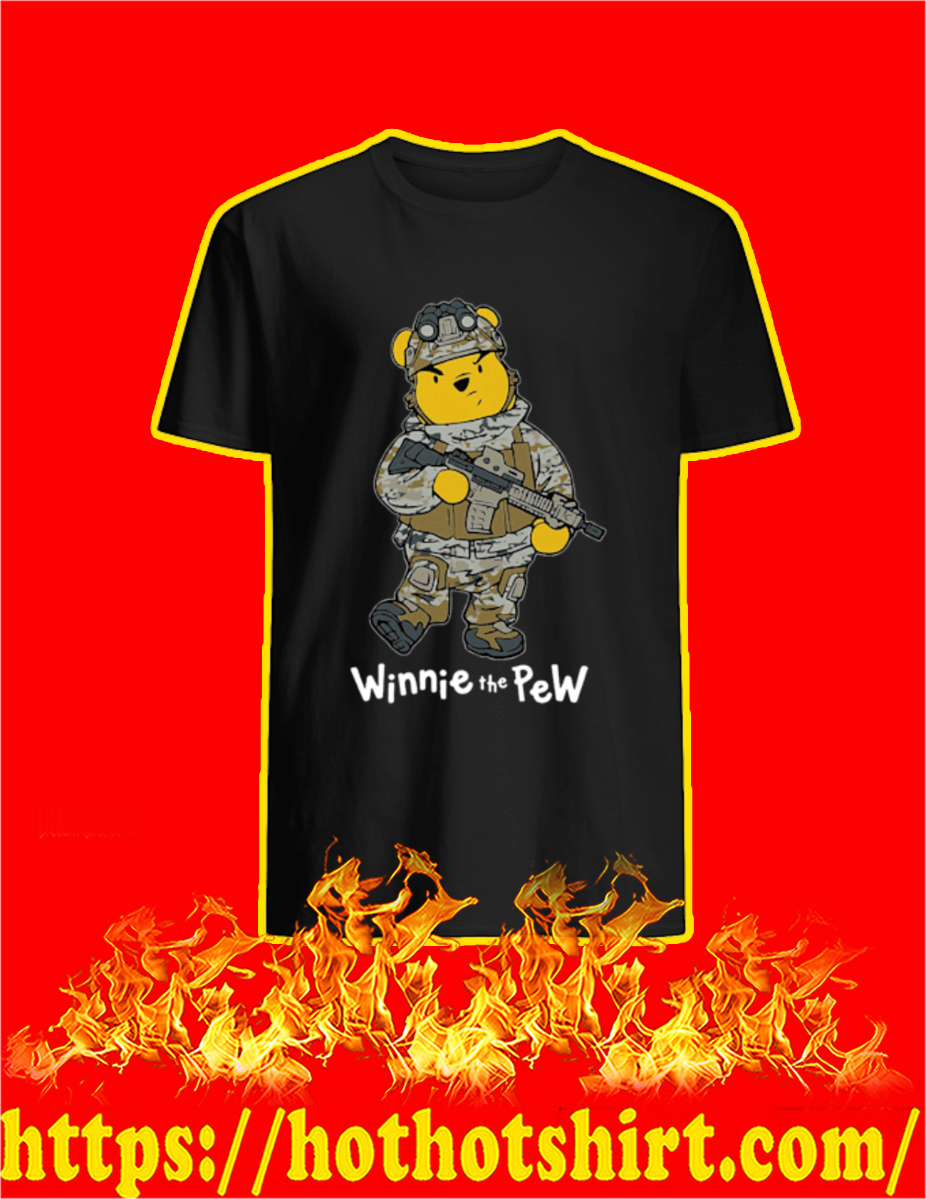 Winnie The Pew Soldier Shirt, Tank top And Sweatshirt