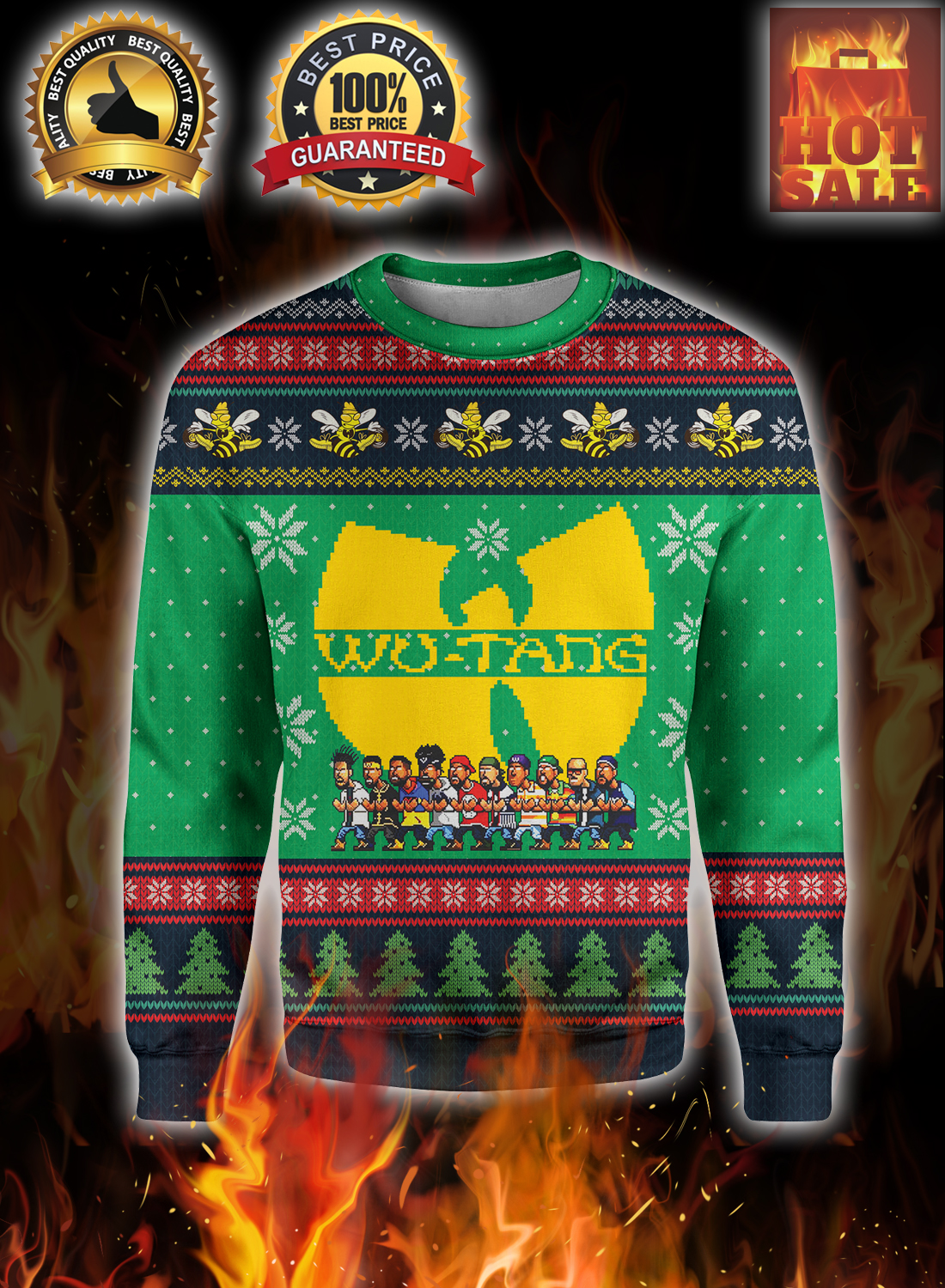 Wu-tang ugly christmas sweater 3