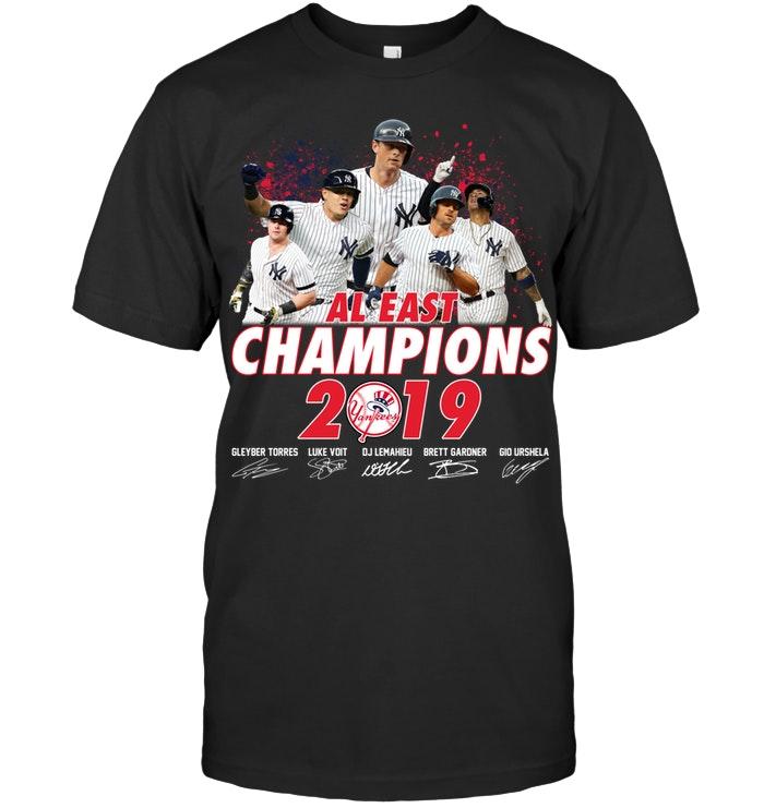 Yankees AL east champions 2019 signature shirt, tank top, hoodie
