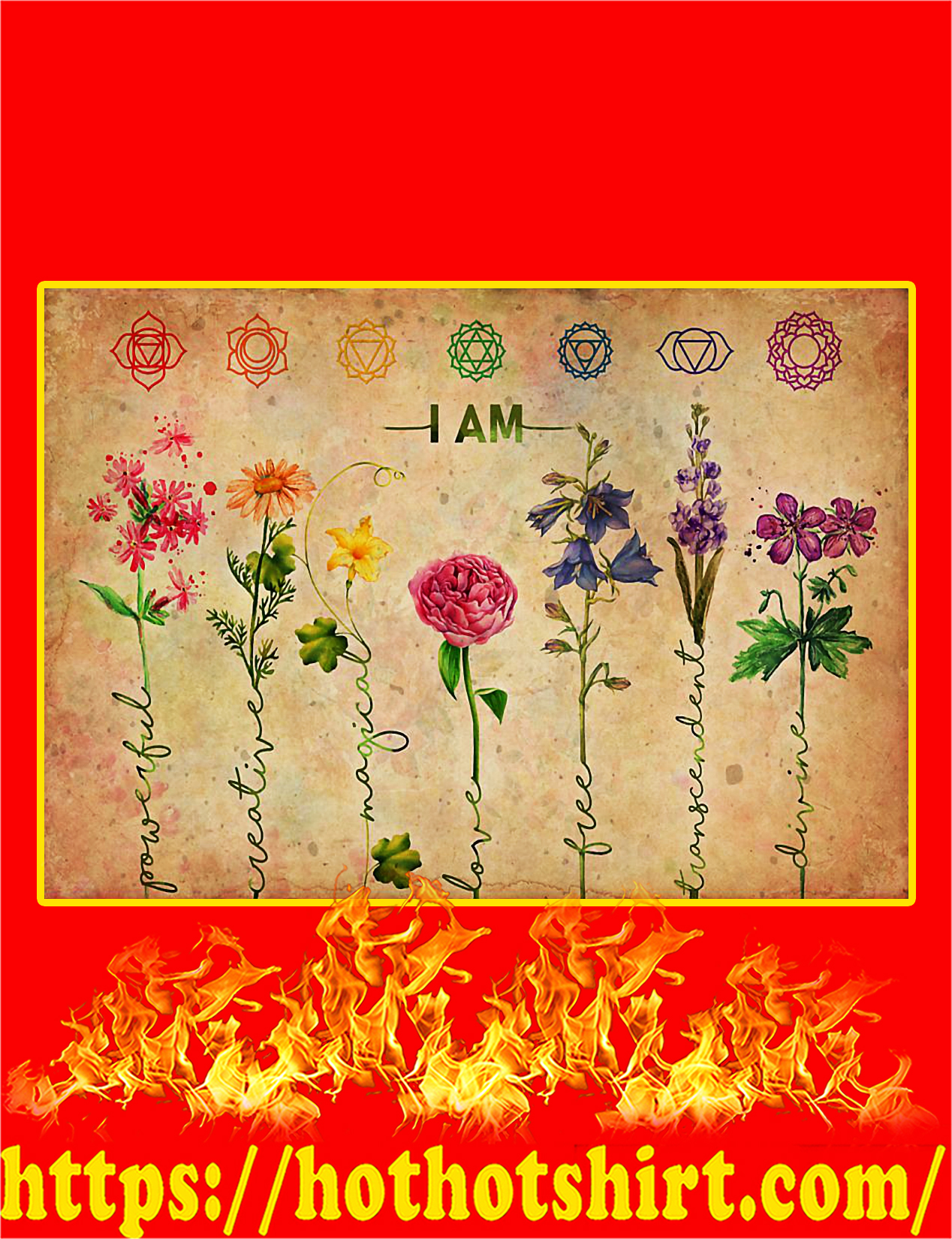 Yoga I Am Powerful Poster