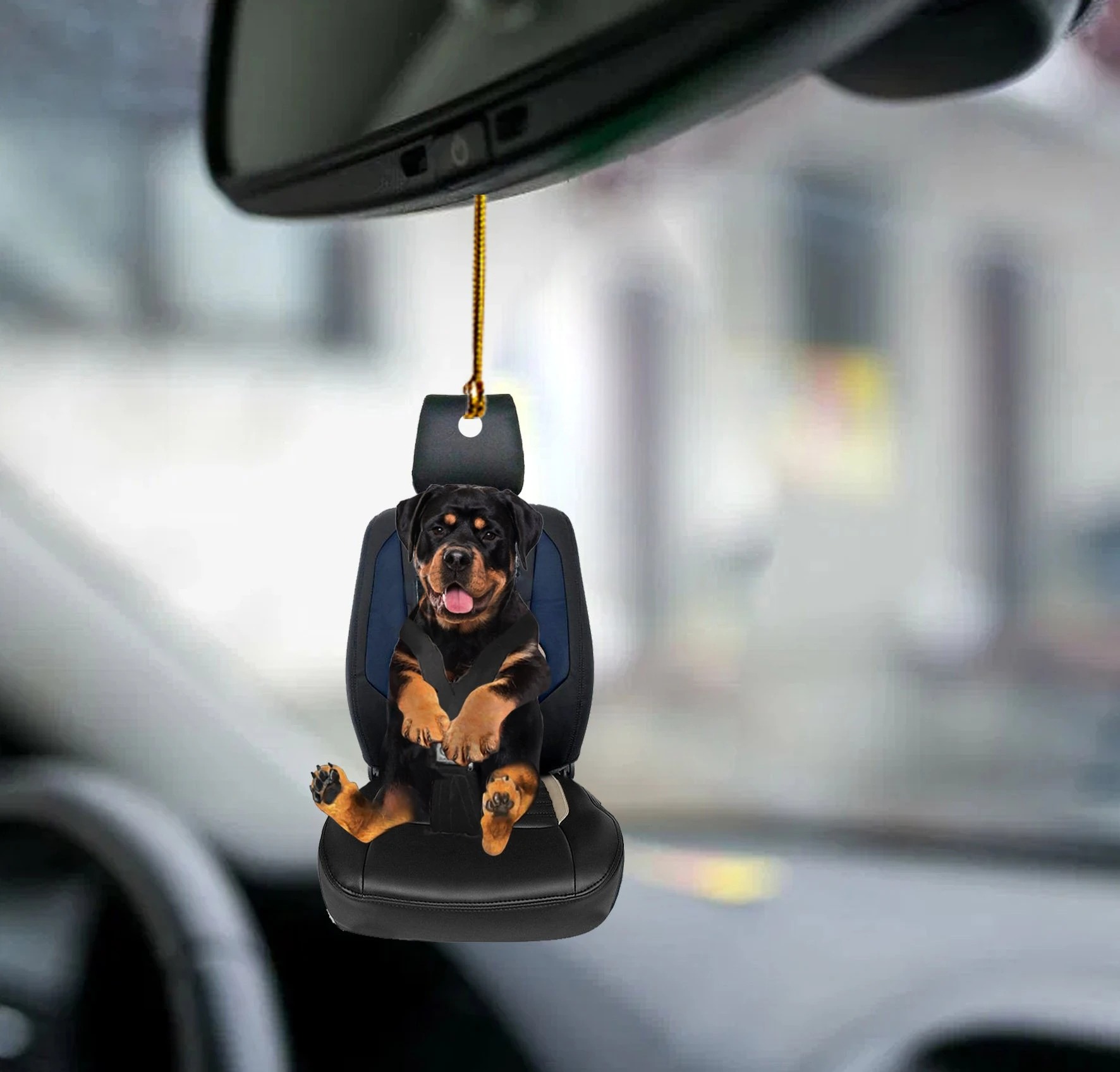 Rottweiler car seat rottweiler lover dog moms ornament