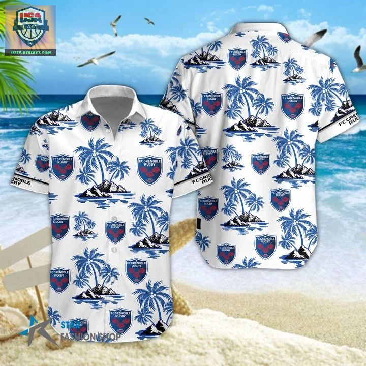 For Fans Pro D2 League FC Grenoble Rugby Hawaiian Shirt
