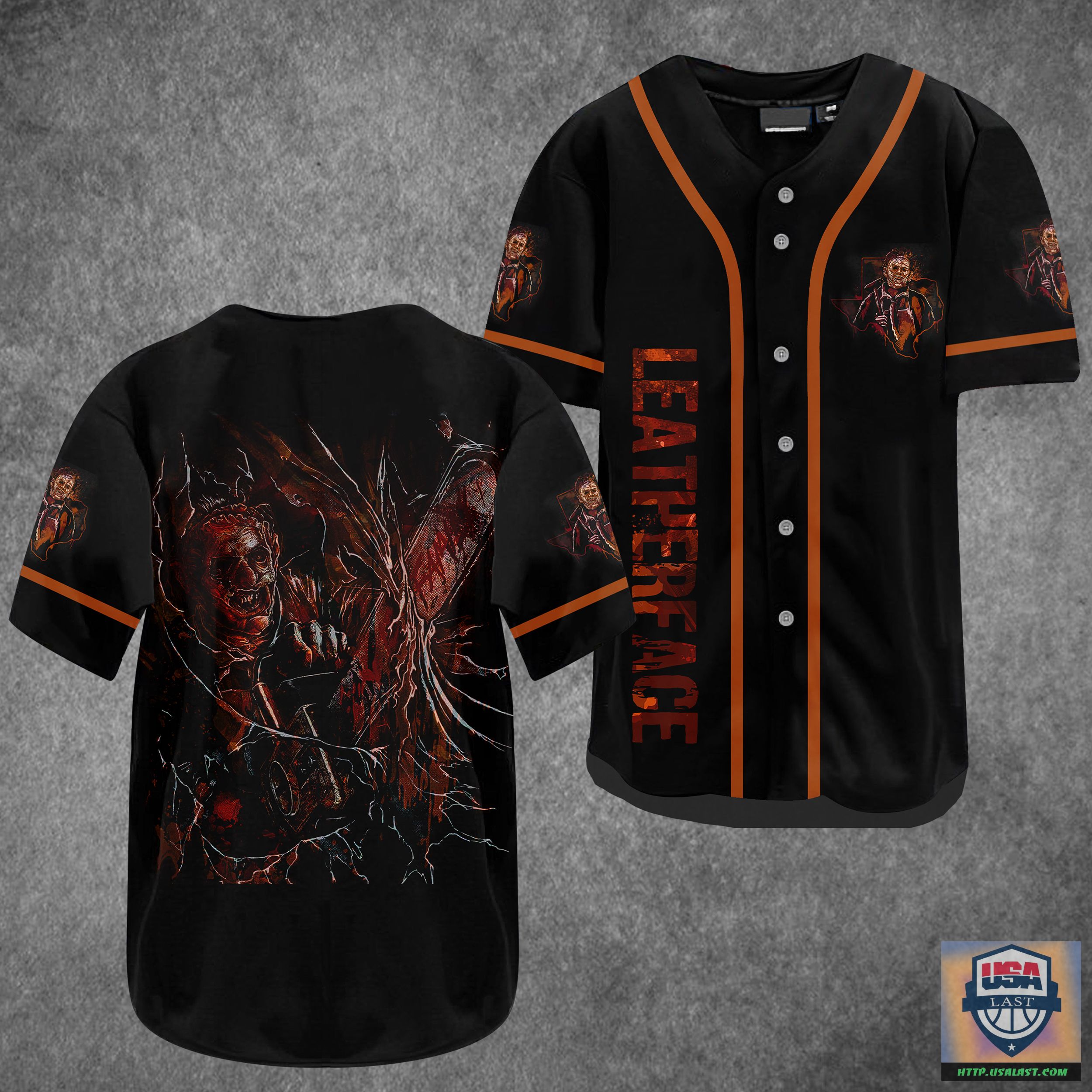Best Quality Leatherface Red Whiping Baseball Jersey