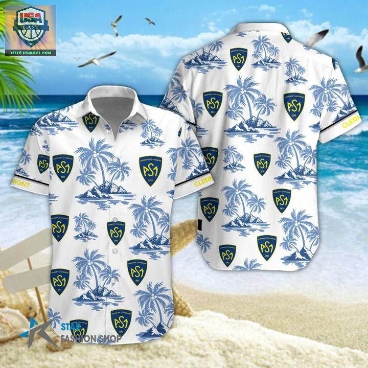 Traditional Top 14 ASM Clermont Auvergne Hawaiian Shirt