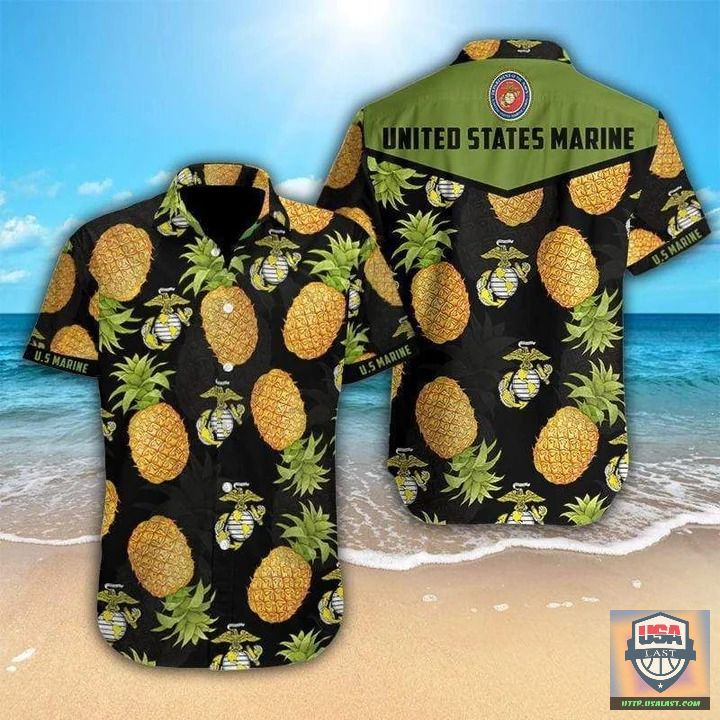 2022 Hot Sale U.S Marine Pineapple Hawaiian Shirt
