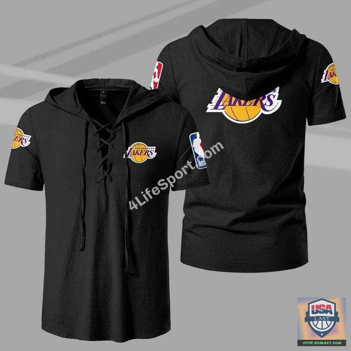 Best Sale Los Angeles Lakers Premium Drawstring Shirt