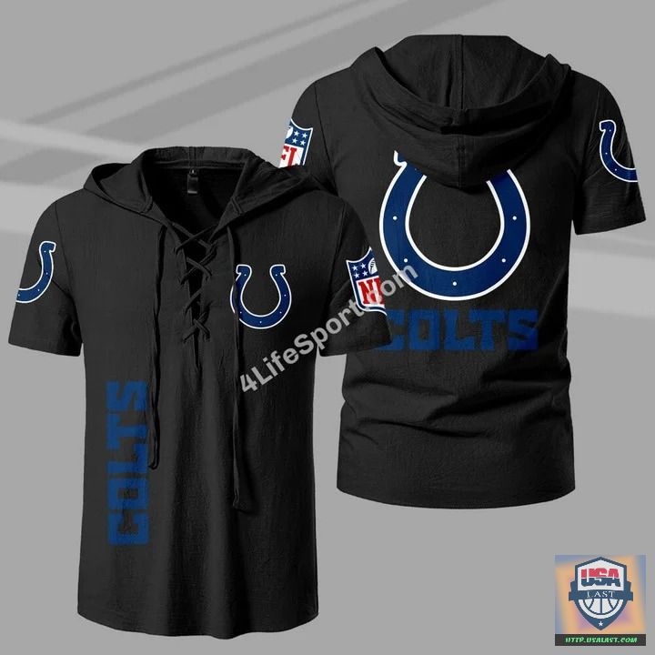 Top Hot Indianapolis Colts Premium Drawstring Shirt