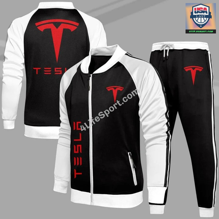 Beautiful Tesla Premium Sport Tracksuits 2 Piece Set