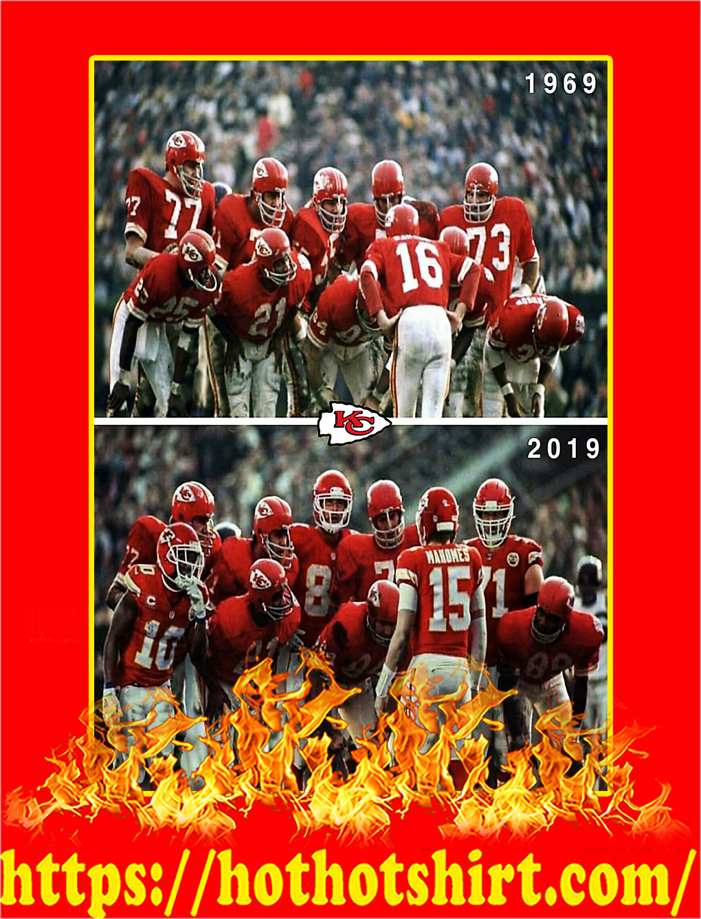 Kansas City Chiefs 1969 Super Bowl Top 2019 Below Poster