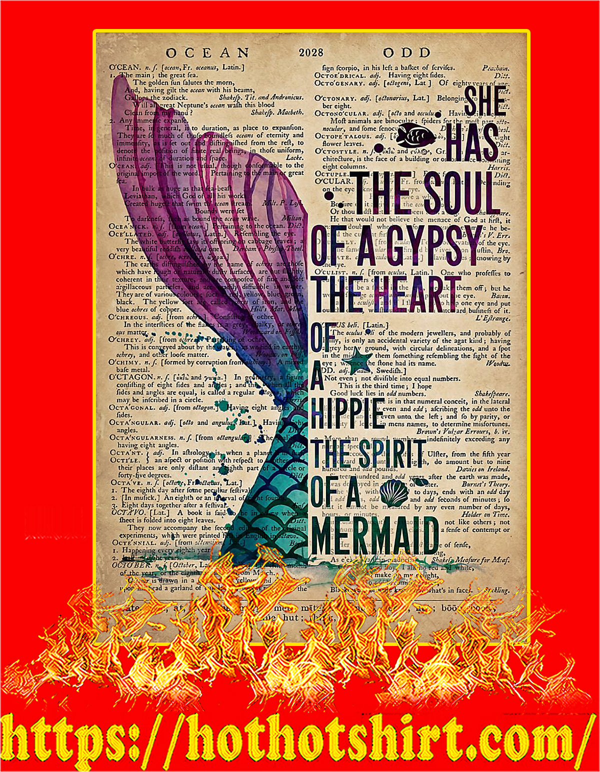Mermaid She has the soul of a gypsy poster