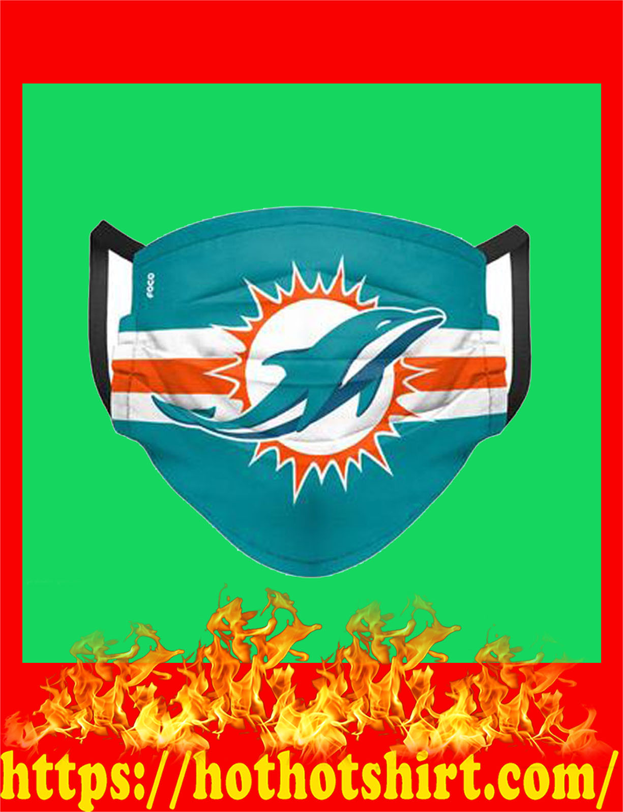 Miami dolphins nfl cloth mask
