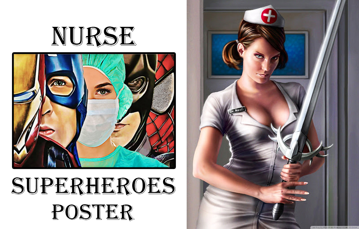 Nurse iron man captain america poster