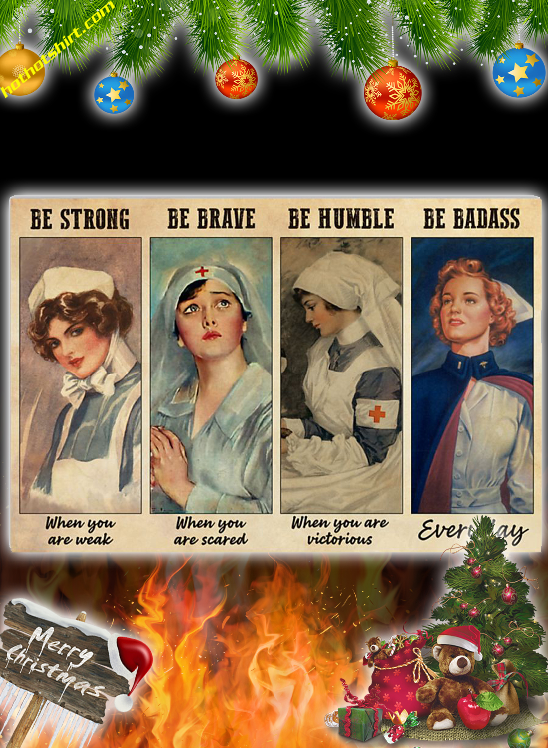Nurse be strong be brave poster