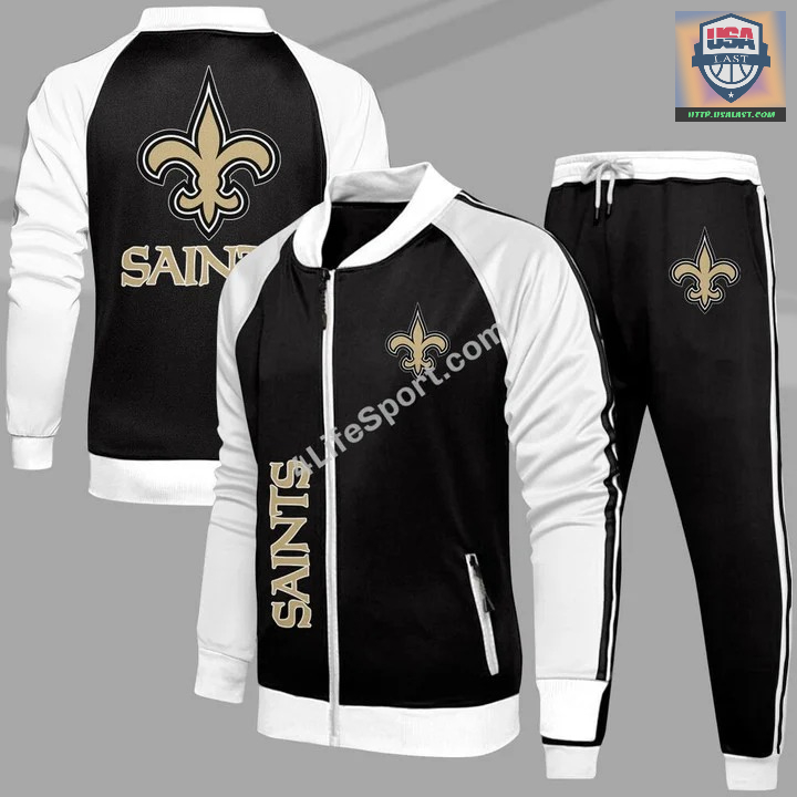 2022 Hot Sale New Orleans Saints Sport Tracksuits 2 Piece Set