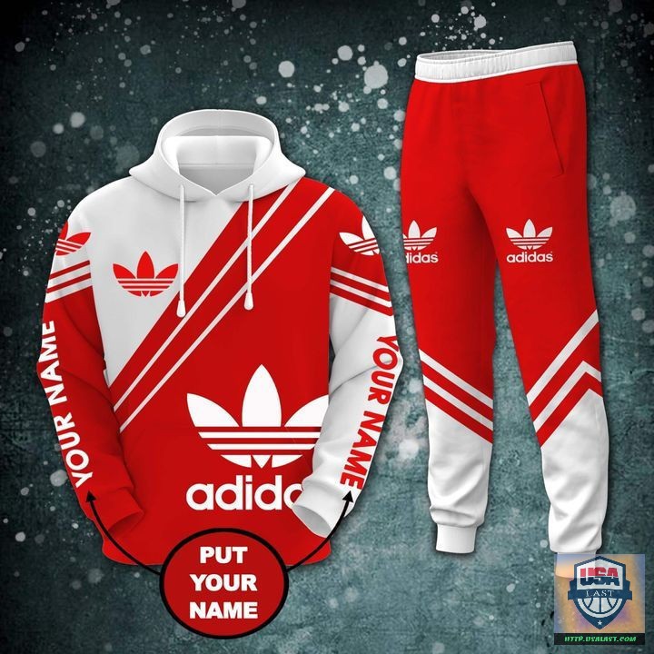 NEW Adidas Hawthorn Berry Personalized Hoodie Jogger Pants 44