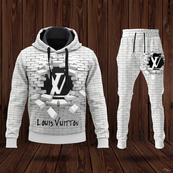 Perfect – Louis Vuitton Broken Wall Hoodie Jogger Pants 103