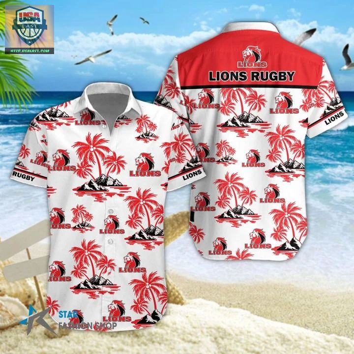 Cheap Lions Rugby Hawaiian Shirt Beach Short