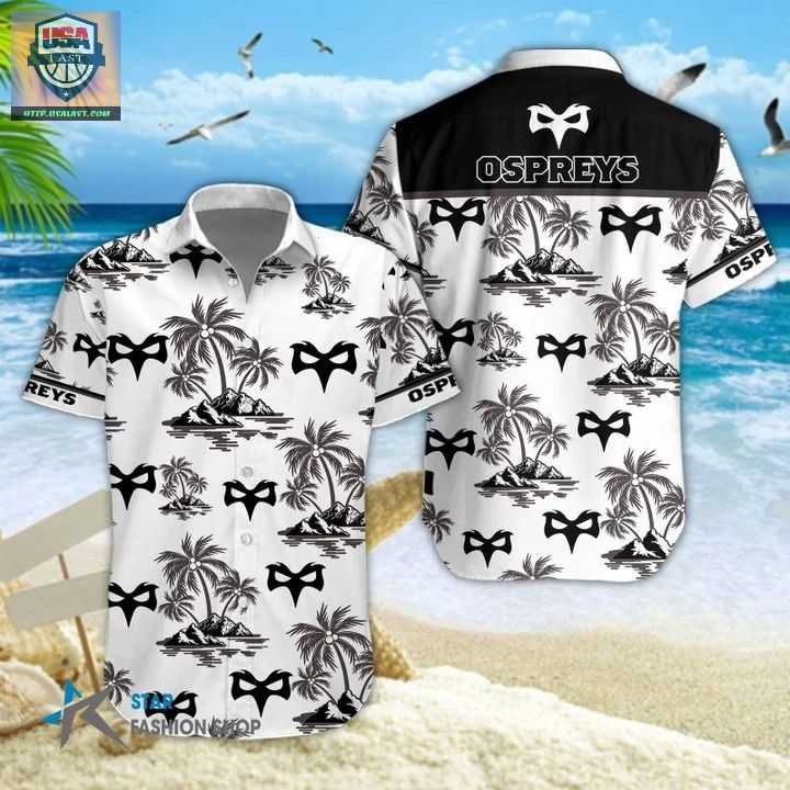 Coolest Ospreys Rugby Hawaiian Shirt Beach Short