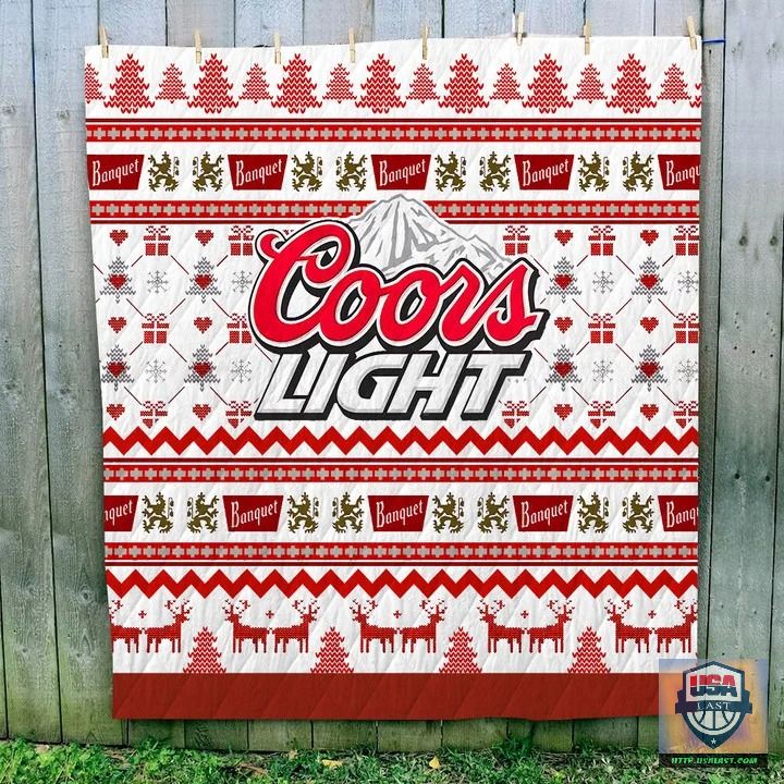 Where To Buy Coors Light Beer Ugly Quilt Blanket