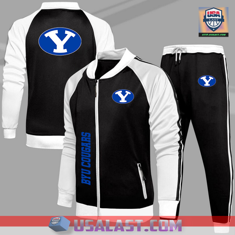 Best Gift BYU Cougars NCAA Team Sport Tracksuits 2 Piece Set