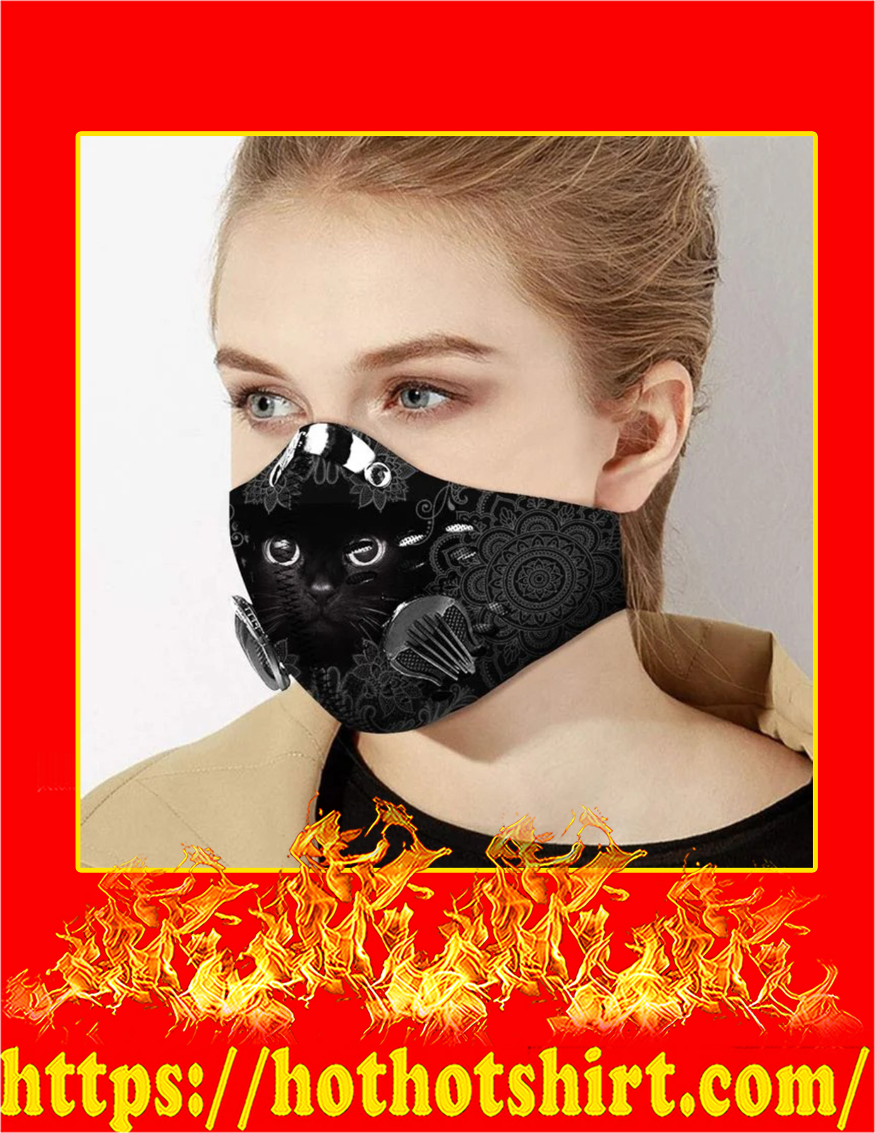 Iron maiden filter face mask