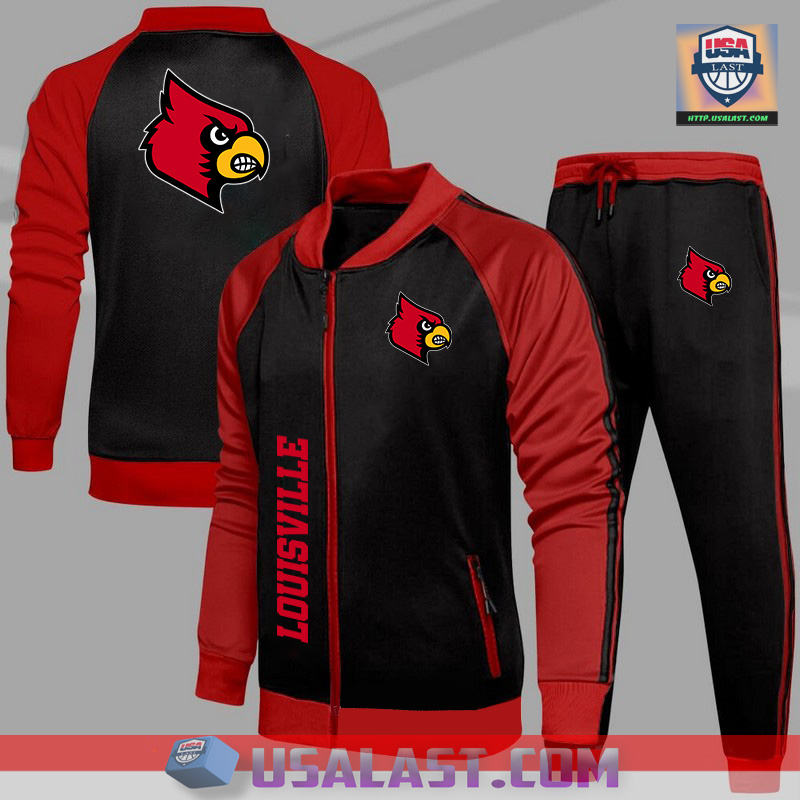Great Louisville Cardinals NCAA Team Sport Tracksuits 2 Piece Set
