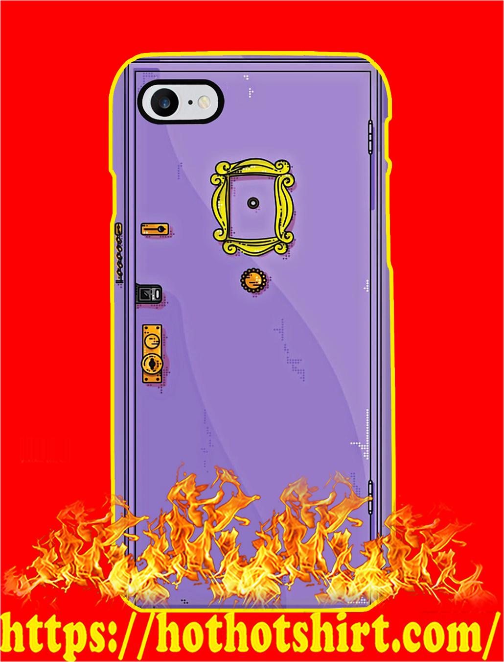 Monica Purple Door Phone Case