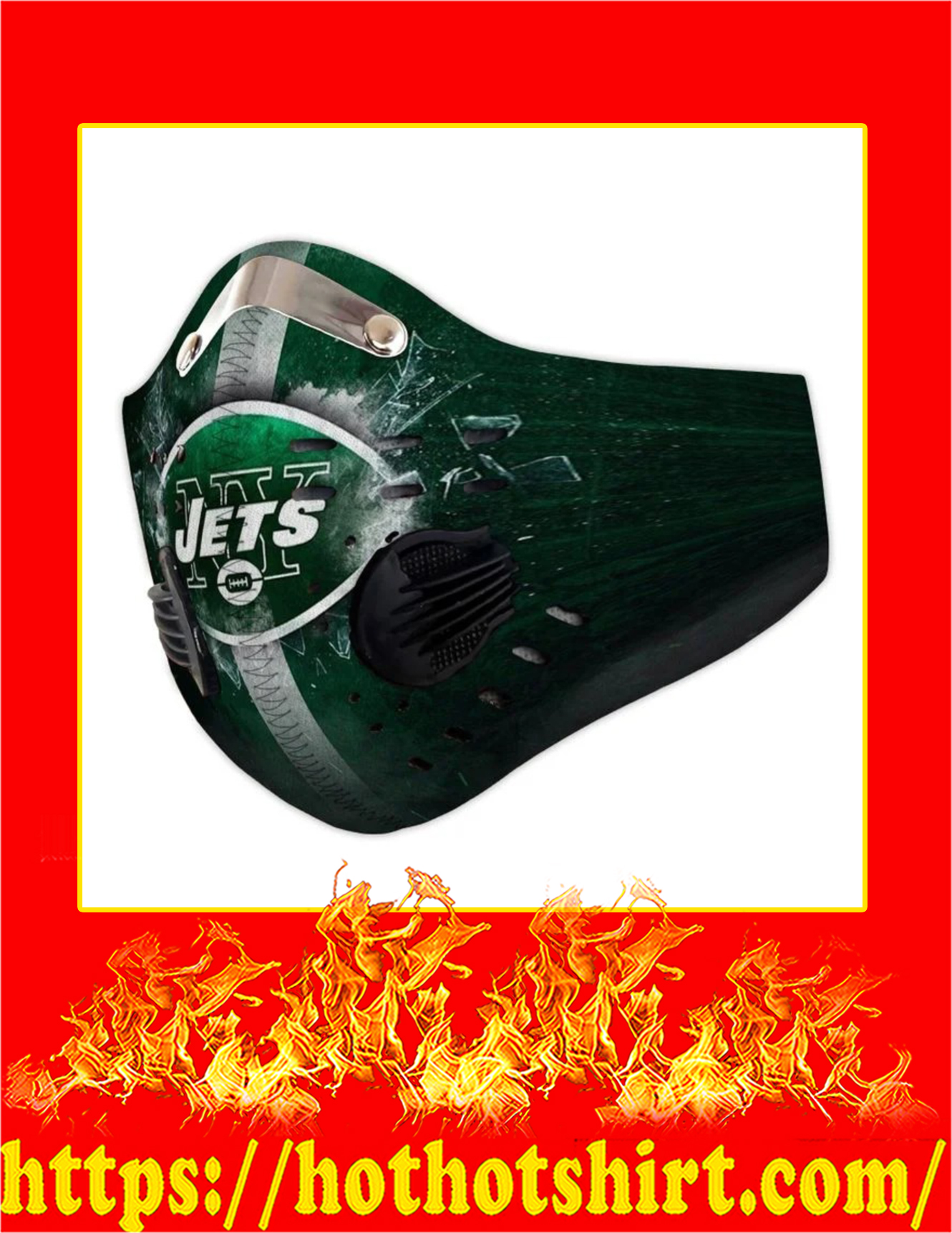 BEST) NY Jets filter face mask