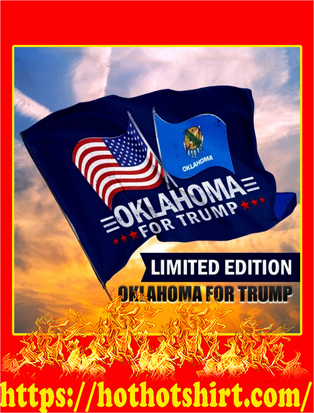 Oklahoma for trump flag