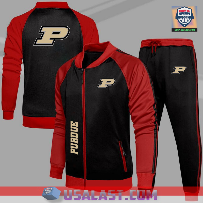 New Taobao Purdue Boilermakers NCAA Team Sport Tracksuits 2 Piece Set