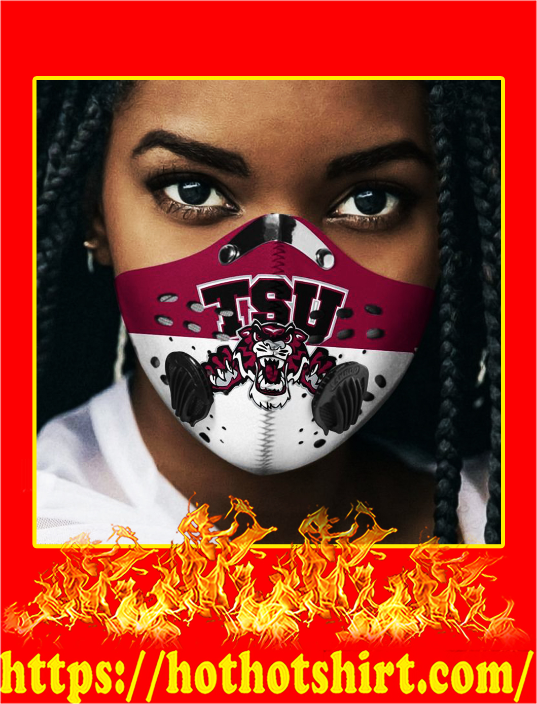 Texas Southern University filter face mask